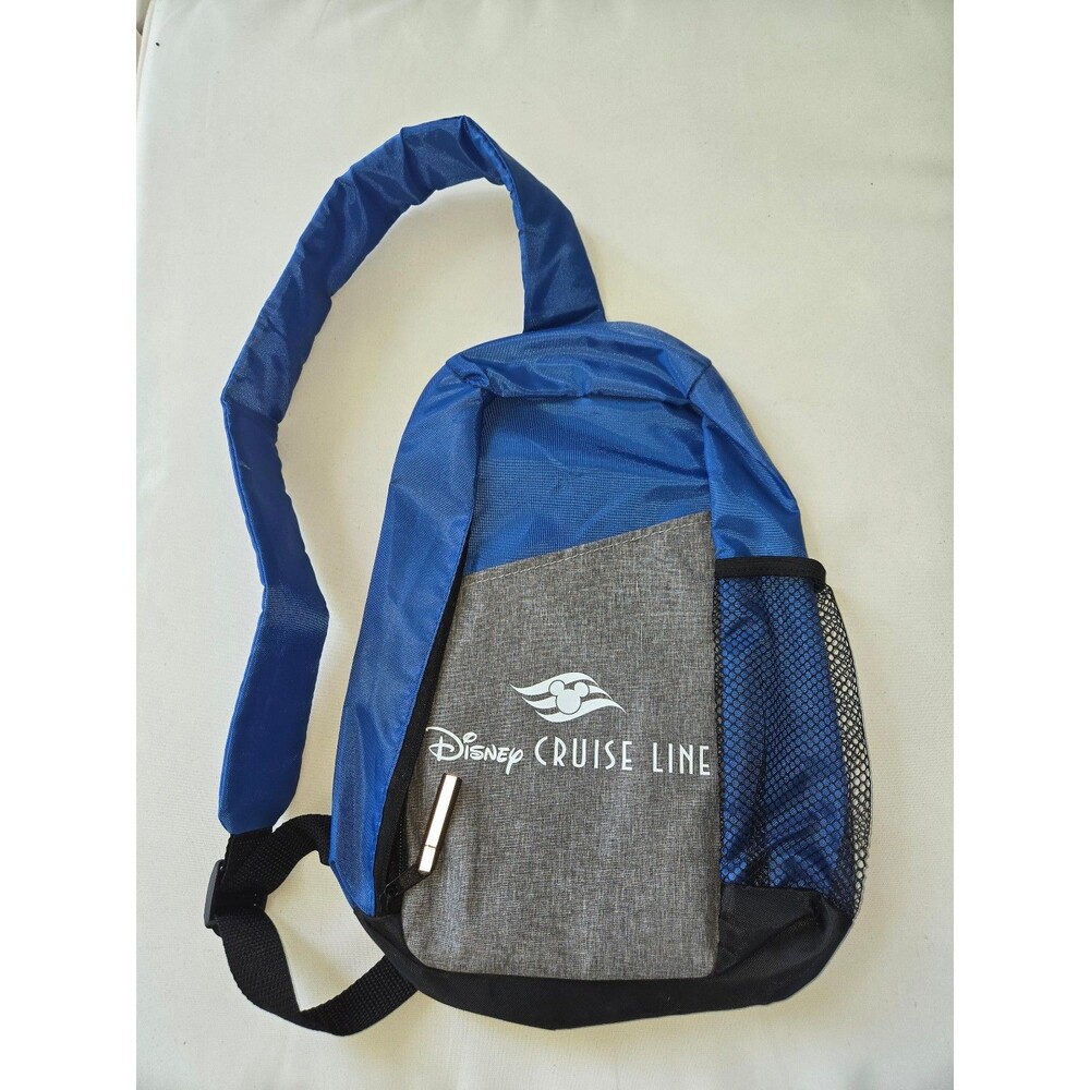 Disney Cruise Line small blue and gray sling bag